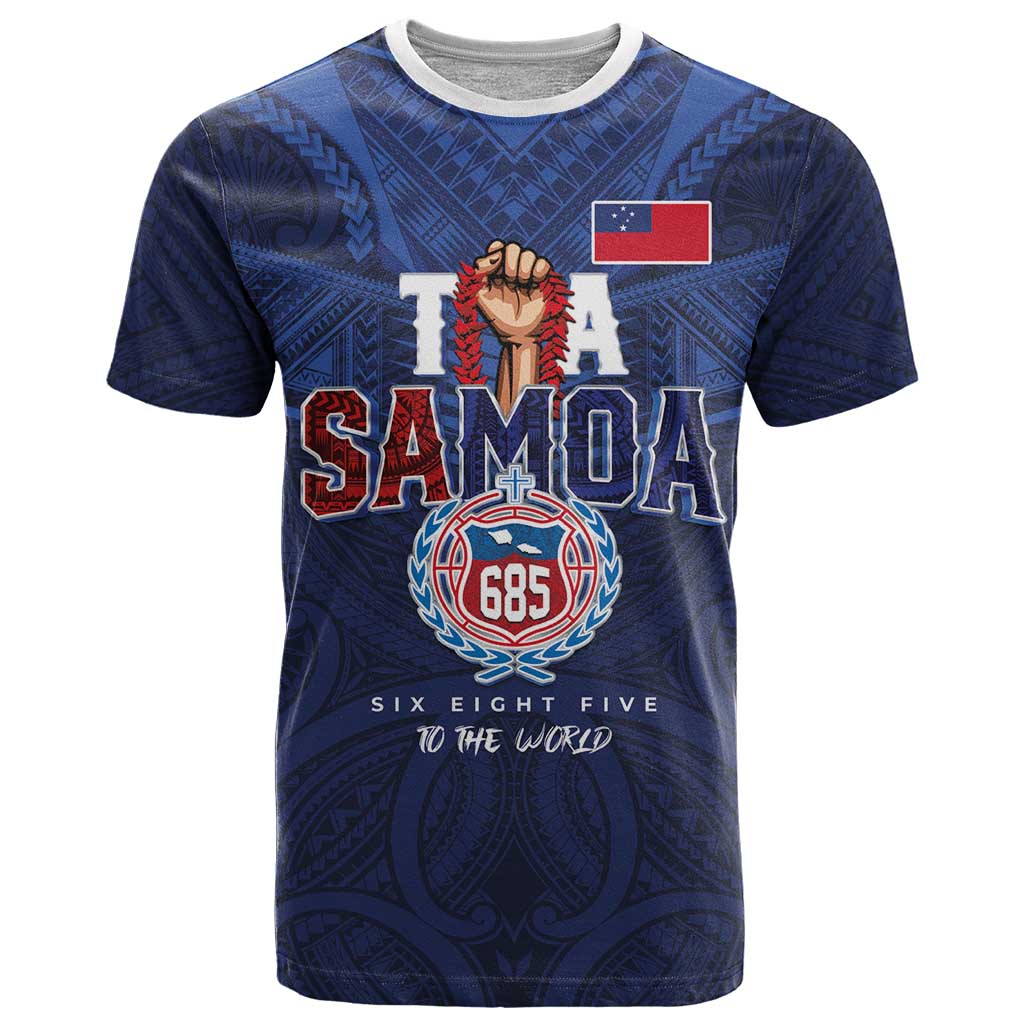 Custom Rugby Toa Samoa T Shirt Champions Six Eight Five - Polynesian Pride