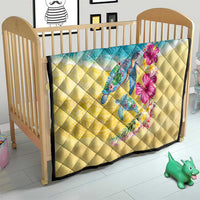 Hawaiian Tropical Plants Turtles Quilt Watercolor Style - Polynesian Pride