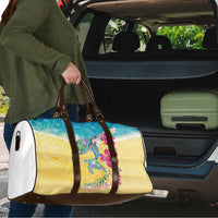 Hawaiian Tropical Plants Turtles Travel Bag Watercolor Style - Polynesian Pride