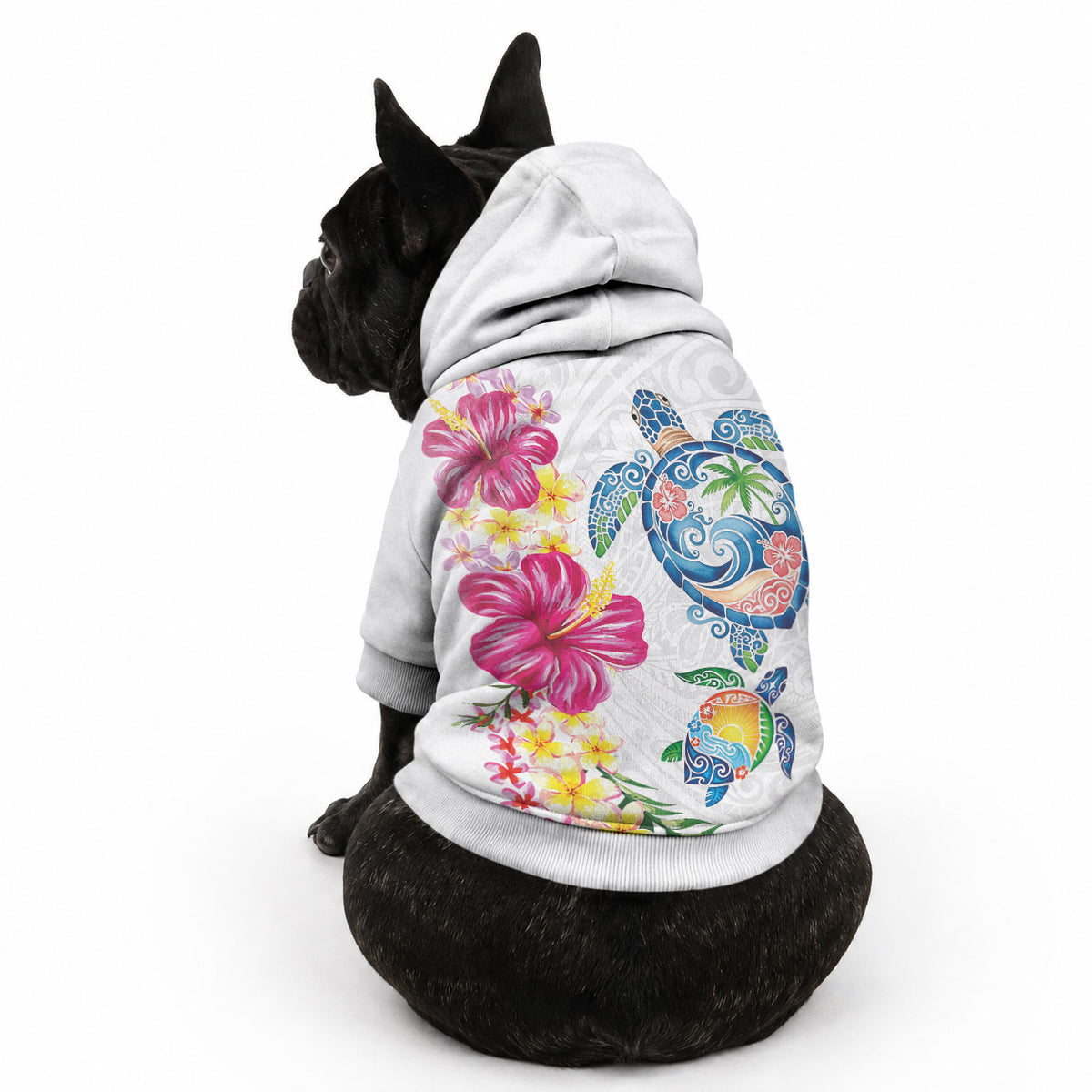 Hawaiian Abstract Art Turtles Pet Hoodie LT03 - Polynesian Pride