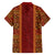 Hawaii Style Hibiscus and Tribal Element Fabric Patchwork Family Matching Off Shoulder Maxi Dress and Hawaiian Shirt LT03 - Polynesian Pride