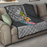 Hawaii Pineapple Surfing With Kakau Tribal Quilt LT03 - Polynesian Pride