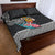 Hawaii Pineapple Surfing With Kakau Tribal Quilt Bed Set LT03 - Polynesian Pride