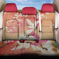 Hawaiian and Japanese Culture Together Back Car Seat Cover Kakau Art Tattoo with Cranes and Sakura Spring Vibe LT03 One Size Multicolor - Polynesian Pride