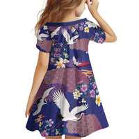 Hawaiian and Japanese Culture Together Family Matching Puletasi and Hawaiian Shirt Blue Ohia Lehua Plumeria and Sakura Blooming LT03 - Polynesian Pride