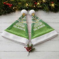 Cook Islands Rugby League Christmas Santa Hat Tatau Tribal Motifs-Light Green Color LT03 - Polynesian Pride