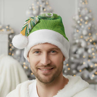 Cook Islands Rugby League Christmas Santa Hat Tatau Tribal Motifs-Light Green Color LT03 - Polynesian Pride