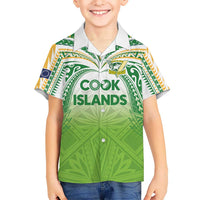 Custom Cook Islands Rugby League Hawaiian Shirt Tatau Tribal Motifs-Light Green Color - Polynesian Pride