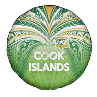 Cook Islands Rugby League Spare Tire Cover Tatau Tribal Motifs-Light Green Color LT03 - Polynesian Pride