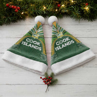 Cook Islands Rugby League Christmas Santa Hat Tatau Tribal Motifs-Dark Green Color LT03 - Polynesian Pride