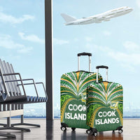Cook Islands Rugby League Luggage Cover Tatau Tribal Motifs-Dark Green Color LT03 - Polynesian Pride
