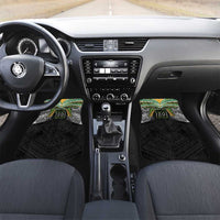 Custom Cook Islands Rugby League Car Mats Tatau Tribal Motifs-Black Color - Polynesian Pride