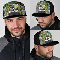 Cook Islands Rugby League Mesh Trucker Cap Tatau Tribal Motifs-Black Color - Polynesian Pride