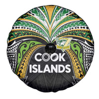 Cook Islands Rugby League Spare Tire Cover Tatau Tribal Motifs-Black Color LT03 - Polynesian Pride