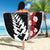 New Zealand ANZAC Day Beach Blanket Soldier Silver Fern with Red Poppies Flower Maori Style LT03 - Polynesian Pride