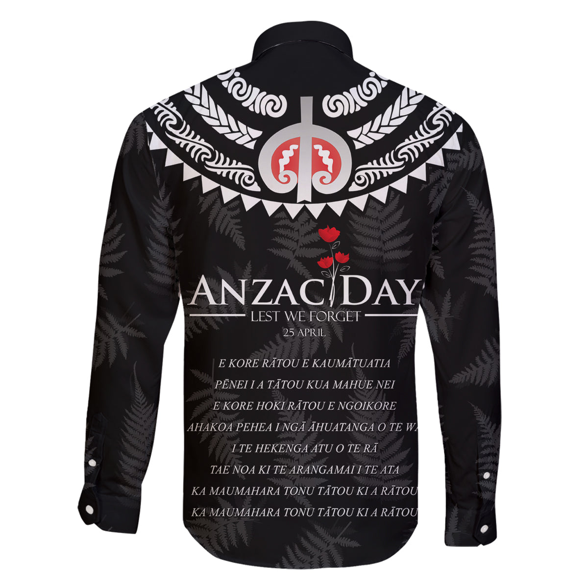 New Zealand ANZAC Day Family Matching Tank Maxi Dress and Hawaiian Shirt Lest We Forget Haka Dance Respect LT03 - Polynesian Pride