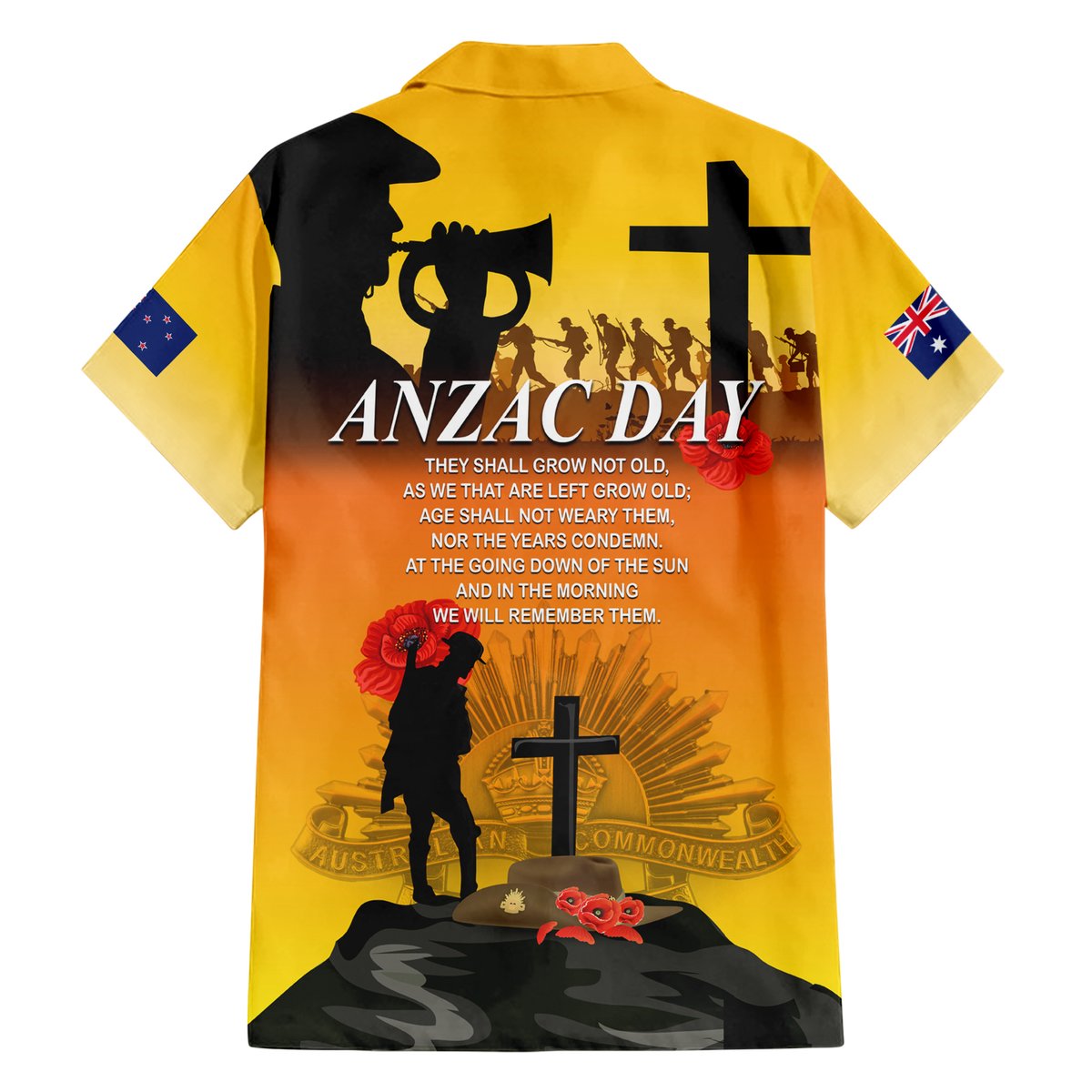 New Zealand and Australia ANZAC Day Hawaiian Shirt Gallipoli Lest We Forget LT03 - Polynesian Pride