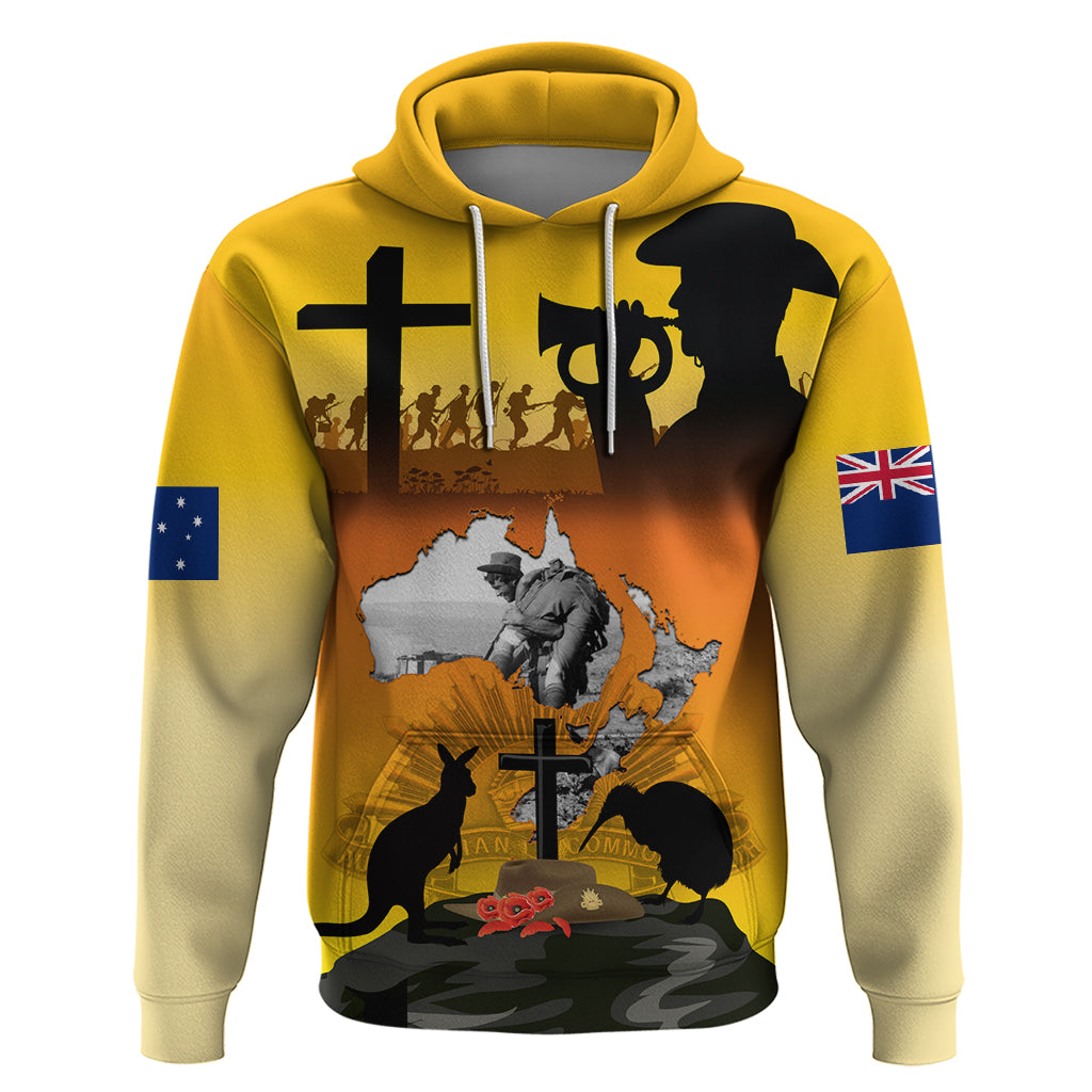 New Zealand and Australia ANZAC Day Zip Hoodie Gallipoli Lest We Forget LT03 - Polynesian Pride