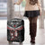 New Zealand Maori Girl Luggage Cover Silver Fern and Koru Pattern