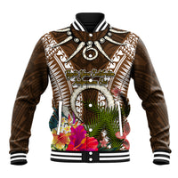 Vanuatu Selebretem 44th Indipendens Dei Baseball Jacket Yumi Pig Tusk and Namele Fern