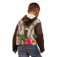 Vanuatu Selebretem 44th Indipendens Dei Kid Hoodie Yumi Pig Tusk and Namele Fern