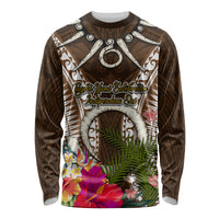 Vanuatu Selebretem 44th Indipendens Dei Long Sleeve Shirt Yumi Pig Tusk and Namele Fern