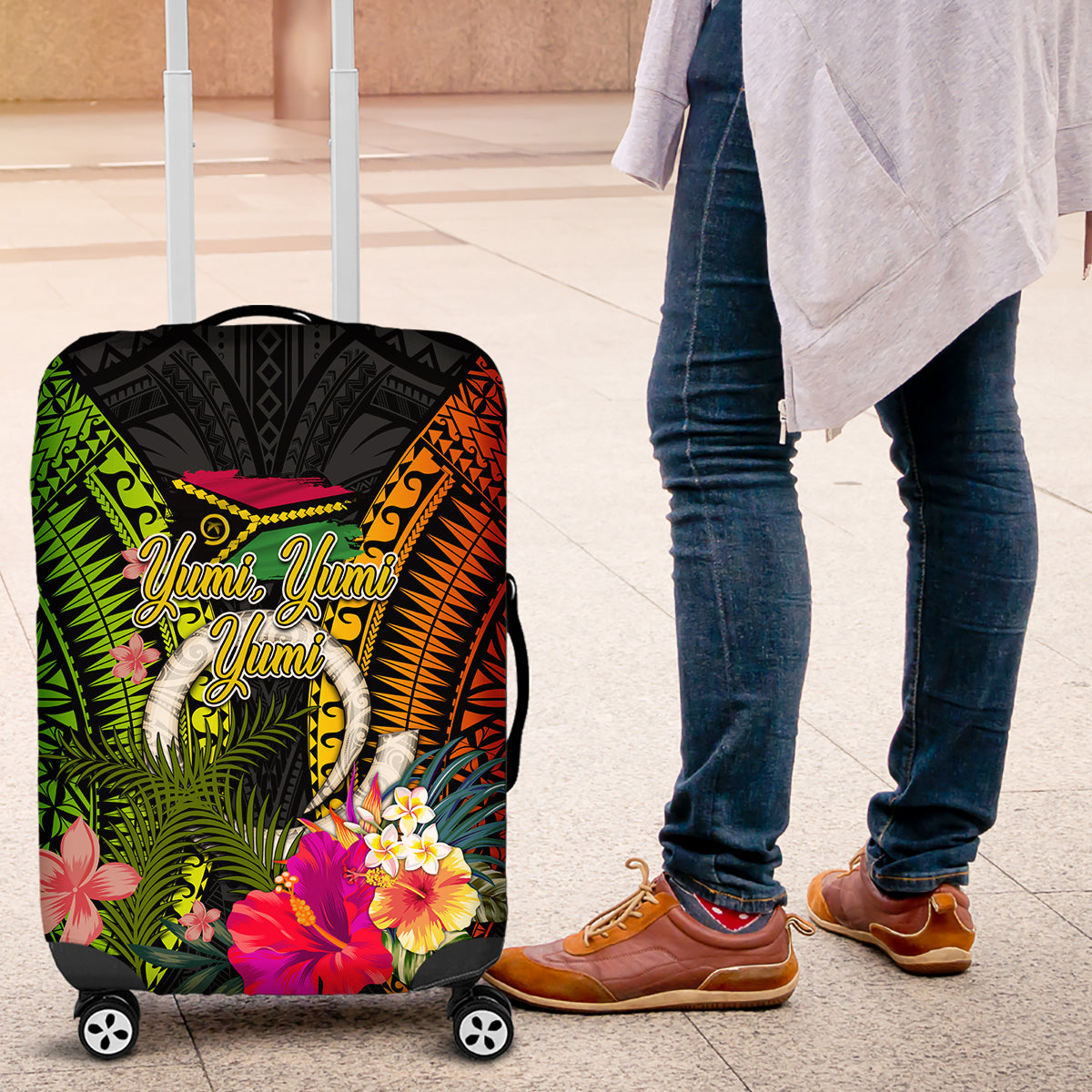 Vanuatu Independence Day Luggage Cover Tugeta Yumi Selebretem Indipendens Dei