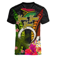 Vanuatu Independence Day Women V-Neck T-Shirt Tugeta Yumi Selebretem Indipendens Dei