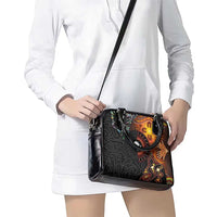 New Zealand and Australia Together Shoulder Handbag Maori Tattoo Paua Shell mix Aboriginal Pattern
