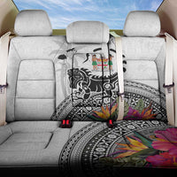 Fiji Iguana Back Car Seat Cover Tapa Tribal Tattoo and Hibiscus
