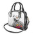 Fiji Iguana Shoulder Handbag Tapa Tribal Tattoo and Hibiscus