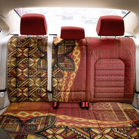Samoan Pacific Tribal Flower Geometric Art Tattoos Back Car Seat Cover Siapo Pattern Flame Sunset LT03 - Polynesian Pride