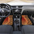 Samoan Pacific Tribal Flower Geometric Art Tattoos Car Mats Siapo Pattern Flame Sunset - Polynesian Pride