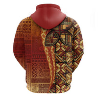 Samoan Pacific Tribal Flower Geometric Art Tattoos Hoodie Siapo Pattern Flame Sunset LT03 - Polynesian Pride