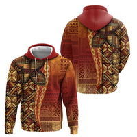 Samoan Pacific Tribal Flower Geometric Art Tattoos Hoodie Siapo Pattern Flame Sunset LT03 - Polynesian Pride