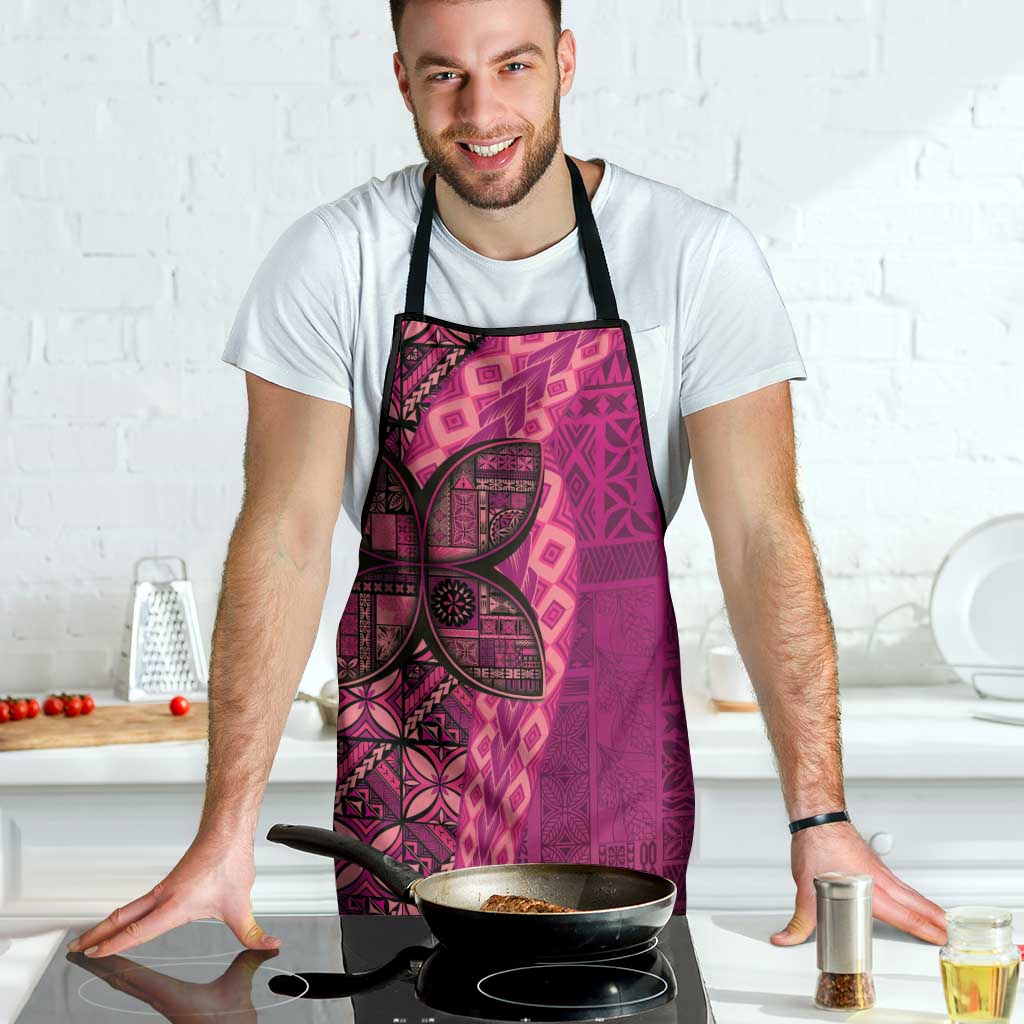 Samoan Pacific Tribal Flower Geometric Art Tattoos Apron Siapo Pattern Romantic Rose LT03 - Polynesian Pride