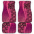 Samoan Pacific Tribal Flower Geometric Art Tattoos Car Mats Siapo Pattern Romantic Rose - Polynesian Pride