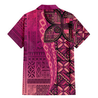 Samoan Pacific Tribal Flower Geometric Art Tattoos Family Matching Mermaid Dress and Hawaiian Shirt Siapo Pattern Romantic Rose LT03 - Polynesian Pride
