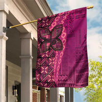 Samoan Pacific Tribal Flower Geometric Art Tattoos Garden Flag Siapo Pattern Romantic Rose - Polynesian Pride