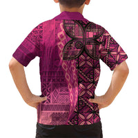 Samoan Pacific Tribal Flower Geometric Art Tattoos Hawaiian Shirt Siapo Pattern Romantic Rose - Polynesian Pride