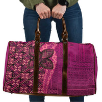 Samoan Pacific Tribal Flower Geometric Art Tattoos Travel Bag Siapo Pattern Romantic Rose - Polynesian Pride
