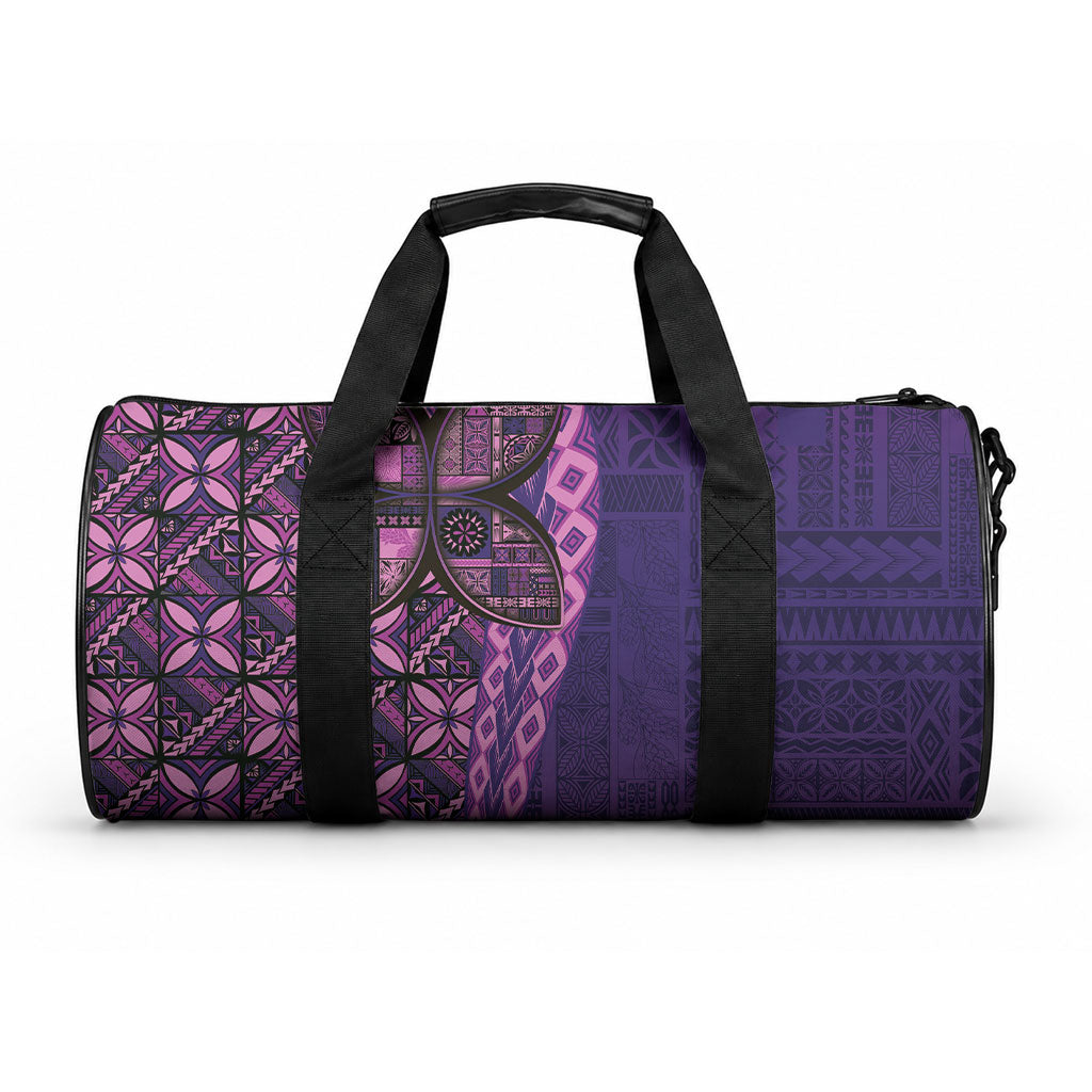 Samoan Pacific Tribal Flower Geometric Art Tattoos Duffle Bag LT03 One size Purple - Polynesian Pride