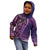 Samoan Pacific Tribal Flower Geometric Art Tattoos Kid Hoodie Siapo Pattern Purple Haze - Polynesian Pride