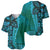 Samoan Pacific Tribal Flower Geometric Art Tattoos Baseball Jersey Siapo Pattern Turquoise Tide - Polynesian Pride