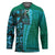 Samoan Pacific Tribal Flower Geometric Art Tattoos Hockey Jersey Siapo Pattern Turquoise Tide - Polynesian Pride