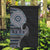 Fijian Masi Tribal Tattoos Art Pattern Garden Flag Navy Color Half Style - Polynesian Pride