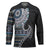 Fijian Masi Tribal Tattoos Art Pattern Hockey Jersey Navy Color Half Style - Polynesian Pride