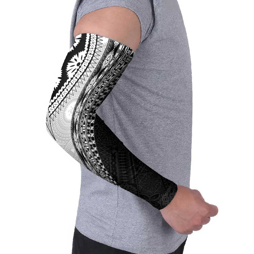 Fijian Masi Tattoos Arm Sleeves with Tapa Tribal Pattern - Polynesian Pride