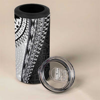 Fijian Masi Tattoos 4 in 1 Can Cooler Tumbler with Tapa Tribal Pattern LT03 - Polynesian Pride