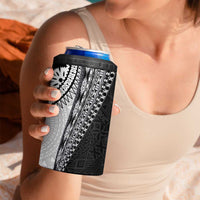 Fijian Masi Tattoos 4 in 1 Can Cooler Tumbler with Tapa Tribal Pattern LT03 - Polynesian Pride